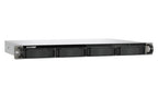 QNAP TS-432XeU NAS Rack (1U) 4 GB DDR4 0 TB QNAP QTS Black, Grey