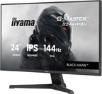 iiyama Get ahead with the 24" G2441HSU Black Hawk monitor with IPS Panel Technology and 1ms MPRT