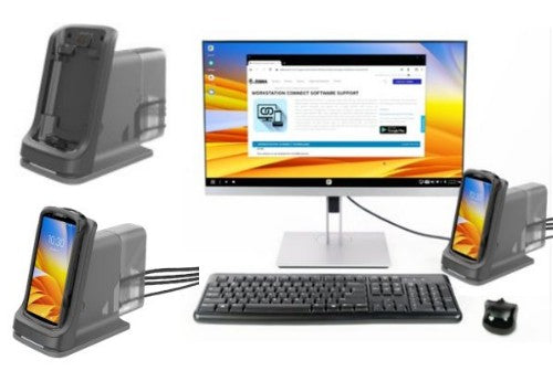 Zebra CRD-NTC5X-1SNWS-01 mobile device dock station Smartphone Grey