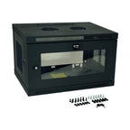Tripp Lite SRW6UG SmartRack 6U Low-Profile Switch-Depth Wall-Mount Mini Rack Enclosure with Clear Acrylic Window