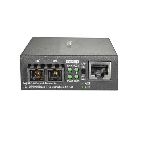 StarTech.com Multimode (MM) SC Fiber Media Converter for 10/100/1000 Network - 550m Range - Gigabit Ethernet - 850nm - Full Duplex