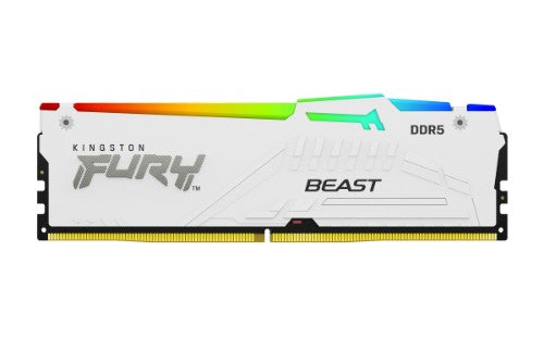 Kingston Technology FURY Beast 32GB 6400MT/s DDR5 CL32 DIMM White RGB EXPO