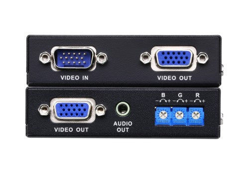 ATEN VE170Q AV extender AV transmitter & receiver Black