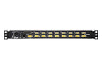 ATEN 16-Port 19" LCD KVM Switch Over IP (USB - PS/2 VGA) with USB Peripheral port