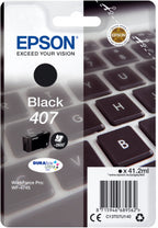 Epson C13T07U140/407 Ink cartridge black, 2.6K pages ISO/IEC 19752 41.2ml for Epson WF 4745