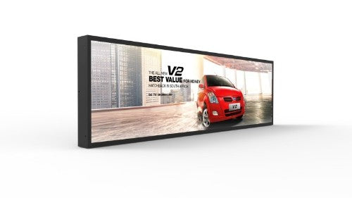 Allsee Technologies WS28HD8-B Signage Display Digital signage flat panel 71.1 cm (28") LED Wi-Fi 700 cd/m² Full HD Black Built-in processor Android 7.1 24/7