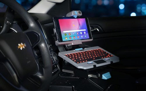 Gamber-Johnson 7160-1683-01 mobile device keyboard QWERTY UK English USB Black, Grey