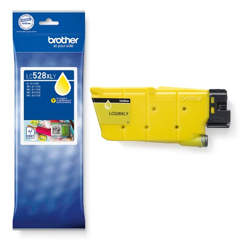 Brother LC-528XLY Ink cartridge yellow ultra High-Capacity, 10K pages ISO/IEC 19752 for Brother MFC-J 6975