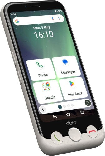 Doro Aurora A10 11.4 cm (4.5") Dual SIM Android 14 4G USB Type-C 4 GB 64 GB 3000 mAh Black, White