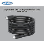 Origin Storage USB-C-C Magnetic cable 3.0 5Gbps 100W 20V 5A