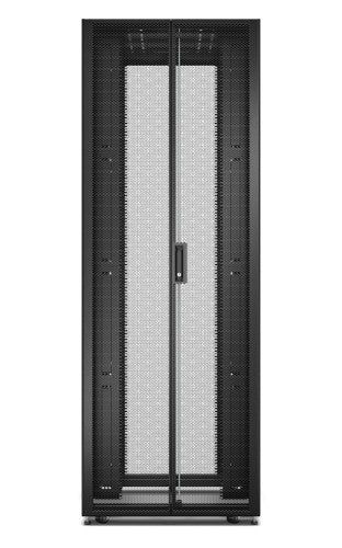 APC Easy Rack, 48U, Black, With Roof, Castors, Feet, 4 Brackets, and Bottom, No Side Panels, 2258H x 800W x 1200D mm