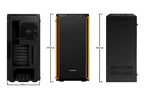 be quiet! Pure Base 600 Window Midi Tower Black, Orange