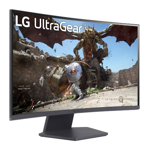 LG LG UltraGear 27GS60QC-B - LED monitor - gaming - curved - 27" - 2560 x 1440 QHD @ 180 Hz - VA - 300 cd/m? - 3000:1 - HDR10 - 1 ms - 2xHDMI, DisplayPort - purple, dark grey