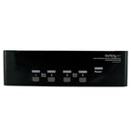 StarTech.com 4 Port DVI VGA Dual Monitor KVM Switch USB with Audio & USB 2.0 Hub - TAA