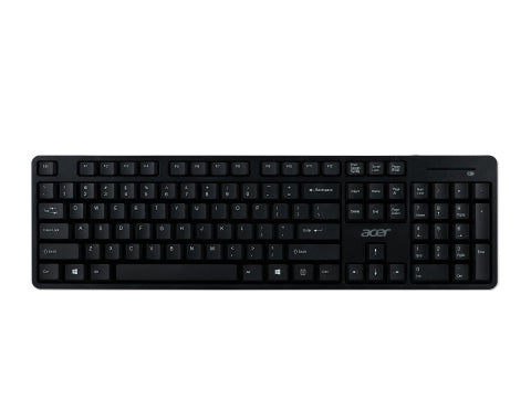 Acer Combo 100, Wireless Keyboard and Mouse, Keyboard: UK Layout, 11 hot-keys, Mouse: 1600 DPI, 3 buttons, Black