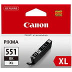 Canon 6443B001/CLI-551BKXL Ink cartridge black high-capacity, 5.53K pages ISO/IEC 24711 1130 Photos 11ml for Canon Pixma IP 8700/IX 6850/MG 5450/MG 6350/MX 725