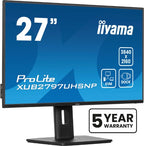 iiyama ProLite 27’’ 4K IPS technology panel with RJ45 (LAN), KVM Switch and USB-C Dock with 96W power delivery