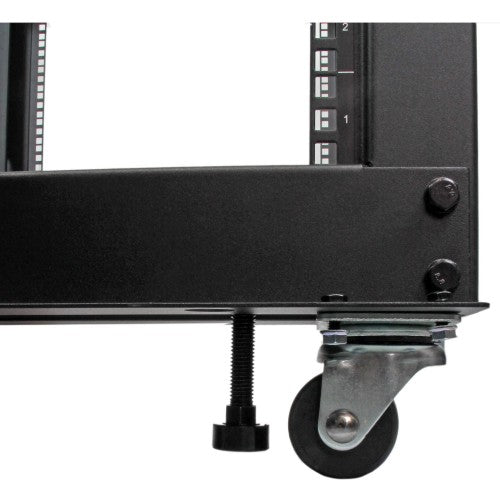 StarTech.com 12U 4-Post Server Rack, 19in Open Frame Rack with 40in (101cm) Mounting Depth and 1200lb (544kg) Weight Capacity, Mobile or Floor Mount IT Rack
