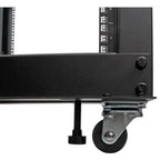 StarTech.com 8U 4-Post Server Rack, 19in Open Frame Rack with 40in (101cm) Mounting Depth and 1200lb (544kg) Weight Capacity, Mobile or Floor Mount IT Rack