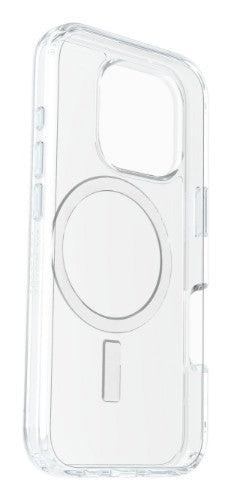 OtterBox Symmetry Series Clear for MagSafe + Premium Glass + Fast Charge Wall Charger USB-C 30W Type G for Apple iPhone 16 Pro