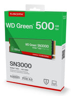 Western Digital Green WD ™ SN3000 NVMe™ SSD POWERED BY SANDISK 500 GB