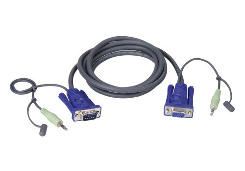 ATEN VGA / Audio Cable KVM cable Black 1.8 m
