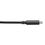 Tripp Lite U428-C03-G2 USB-C to USB-A Cable (M/M), USB 3.2 Gen 2 (10 Gbps), USB-IF Certified, Thunderbolt 3 Compatible, 3 ft. (0.91 m)