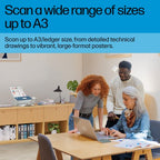 HP ScanJet Enterprise Flow N9000 sn1 ADF scanner 600 x 600 DPI A3 Blue, White