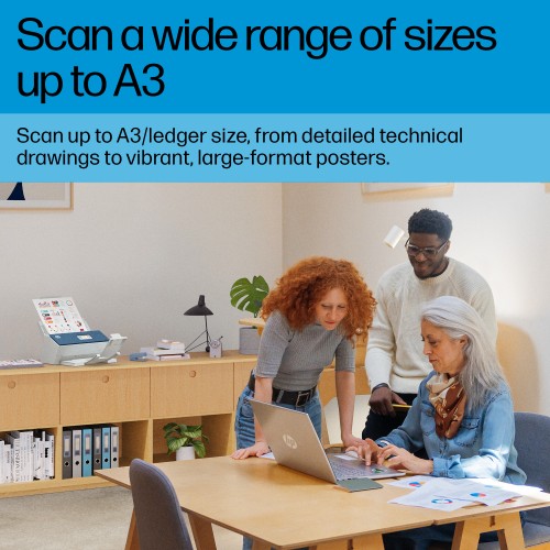 HP ScanJet Enterprise Flow N9000 sn1 ADF scanner 600 x 600 DPI A3 Blue, White