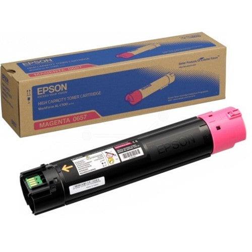 Epson C13S050657/0657 Toner-kit magenta high-capacity, 13.7K pages for Epson Workforce AL-C 500