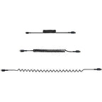 StarTech.com 20in / 50cm USB C to Lightning Cable, MFi Certified, Coiled iPhone Charger Cable, Black, Durable TPE Jacket Aramid Fiber, Heavy Duty Coil Lightning Cable