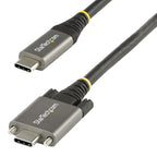 StarTech.com 3ft (1m) USB-C Cable, Side Screw Locking, USB 10Gbps, 100W (5A) Power Delivery, 8K 60Hz / 4K 144Hz DP Alt Mode, USB-IF Certified - Thunderbolt Compatible