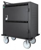 Manhattan iPad to 13", MacBook Air to 13" & Chromebook to 14" 32-bay Charging Trolley/Cart via USB-C, Also other tablets/smartphones (with device to USB-C cable), Bays 330x22x235mm, Device charging cables not included (suggest USB-C cable 356213),Cabinet