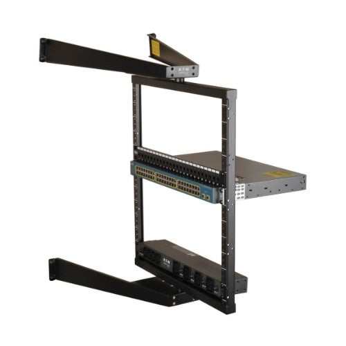 Tripp Lite SRWO12US SmartRack 12U Flat-Pack Low-Profile Switch-Depth Wall-Mount Pivoting 2-Post Open Frame Rack