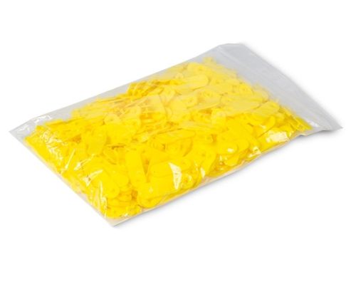 Zebra Clips for use with QuickClip Wristbands Yellow