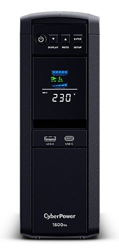 CyberPower CP1600EPFCLCD-UK uninterruptible power supply (UPS) Line-Interactive 1.6 kVA 1000 W 6 AC outlet(s)