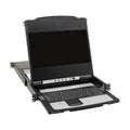 Tripp Lite B030-DP08-17D 8-Port NetDirector DisplayPort KVM Switch Console with 17 in. LCD, Dual Rail, 1U Rack-Mount