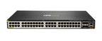 HPE Aruba Networking CX 6300M 48-port Smart Rate 1/2.5/5GbE Class 6 PoE and 4-port SFP56 Switch