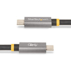 StarTech.com 3ft (1m) USB4 Cable 40Gbps, 100W (5A) Power Delivery, 8K 120Hz / 4K 240Hz DP Alt Mode, USB-IF Certified USB-C Cable - Thunderbolt Compatible