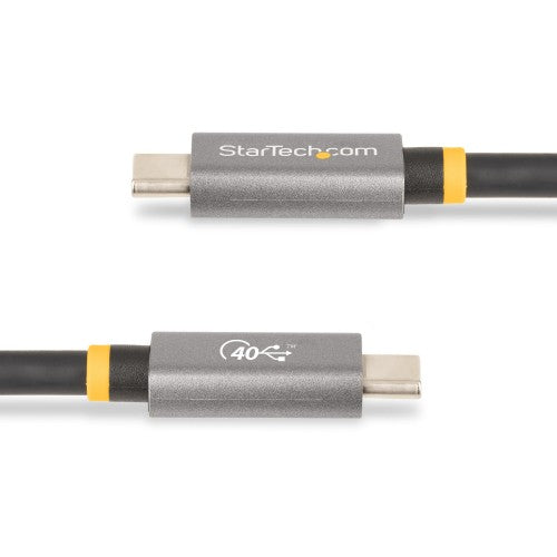 StarTech.com 3ft (1m) USB4 Cable 40Gbps, 100W (5A) Power Delivery, 8K 120Hz / 4K 240Hz DP Alt Mode, USB-IF Certified USB-C Cable - Thunderbolt Compatible
