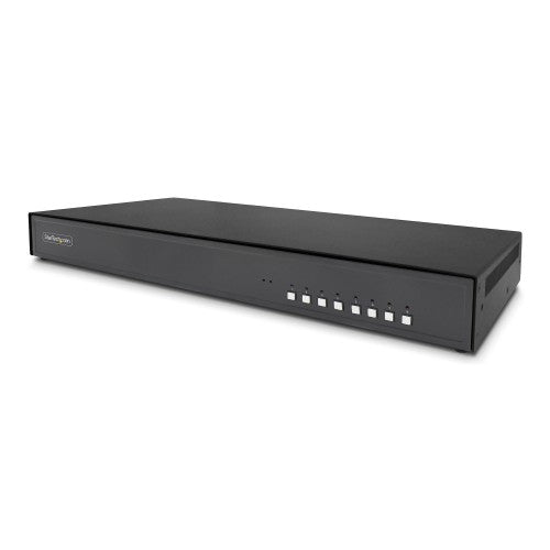 StarTech.com Secure 8-Port DVI KVM Switch, NIAP 4.0 Desktop KVM, Metal Housing, CAC Port, Made in the USA