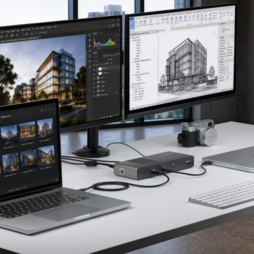 StarTech.com Thunderbolt 5 Universal Docking Station for Mac & Windows with Quad Monitors, 140W Power Delivery, 120Gbps Bandwidth Boost, 2.5Gb Ethernet, USB-C & USB-A Ports