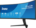 iiyama ProLite XCB4994DQSU-B1 computer monitor 124.5 cm (49") 5120 x 1440 pixels Dual QHD LCD Black