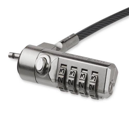 StarTech.com 6.6ft (2m) Laptop Cable Lock - 4 Digit Combination Laptop/Desktop Security Cable Lock for K-Slot Devices/Computers/Monitors - Portable Anti-Theft Vinyl Coated Steel Cable Lock - TAA