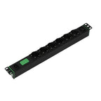 APC Easy Rack PDU, Basic, Horizontal, 1 Phase, 2.3kW, 230V, 10A, 6 x SCHUKO and 1 x C13 outlets, IEC60320 C14 input
