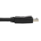 Tripp Lite Dual DisplayPort KVM Cable Kit - DP, USB, 3.5 mm Audio (3xM/3xM) + DP (M/M), 4K, 4:4:4, 6 ft. (1.83 m), Black