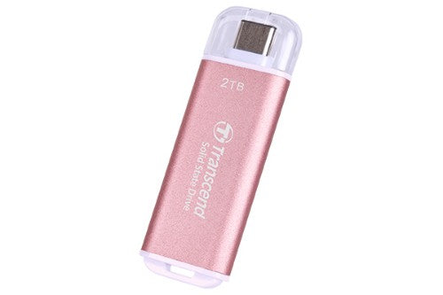 Transcend TS2TESD300P external solid state drive 2 TB USB Type-C Pink