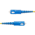 StarTech.com 100m (328ft) SC to SC (UPC) OS2 Single Mode Simplex Fiber Optic Cable, 9/125µm, 40G/100G, Bend Insensitive, Low Insertion Loss, LSZH Fiber Jumper Cord