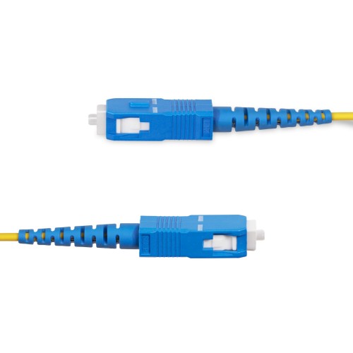 StarTech.com 100m (328ft) SC to SC (UPC) OS2 Single Mode Simplex Fiber Optic Cable, 9/125µm, 40G/100G, Bend Insensitive, Low Insertion Loss, LSZH Fiber Jumper Cord