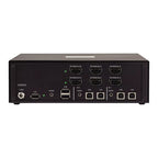 StarTech.com Secure 2-Port Dual-Monitor KVM Switch, HDMI or DisplayPort, 4K 60Hz, NIAP 4.0 Desktop KVM, Metal Housing, CAC Port, Made in the USA